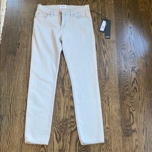 Hudson mid rise tally skinny crop light wash jeans